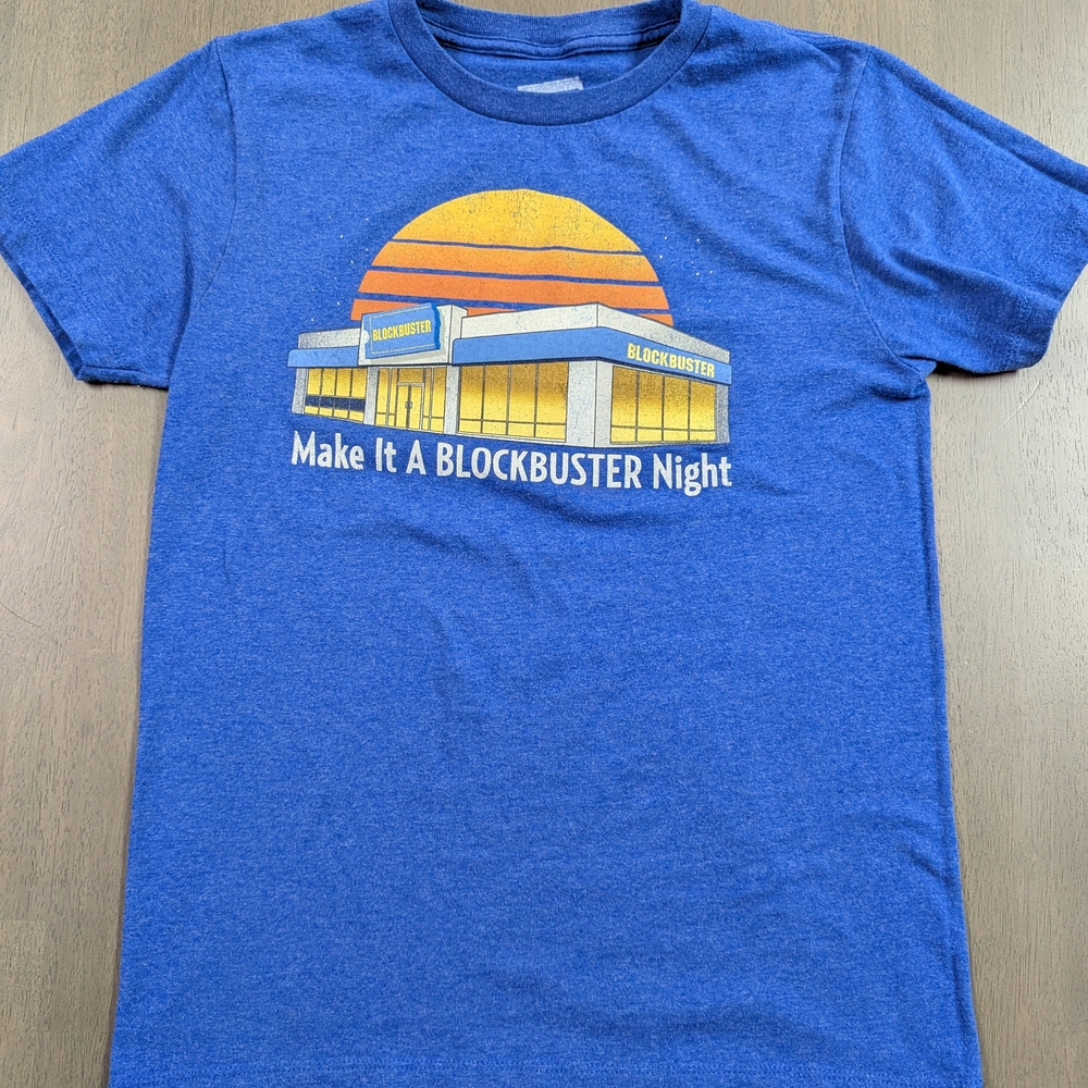 Blue Blockbuster Graphic Tee